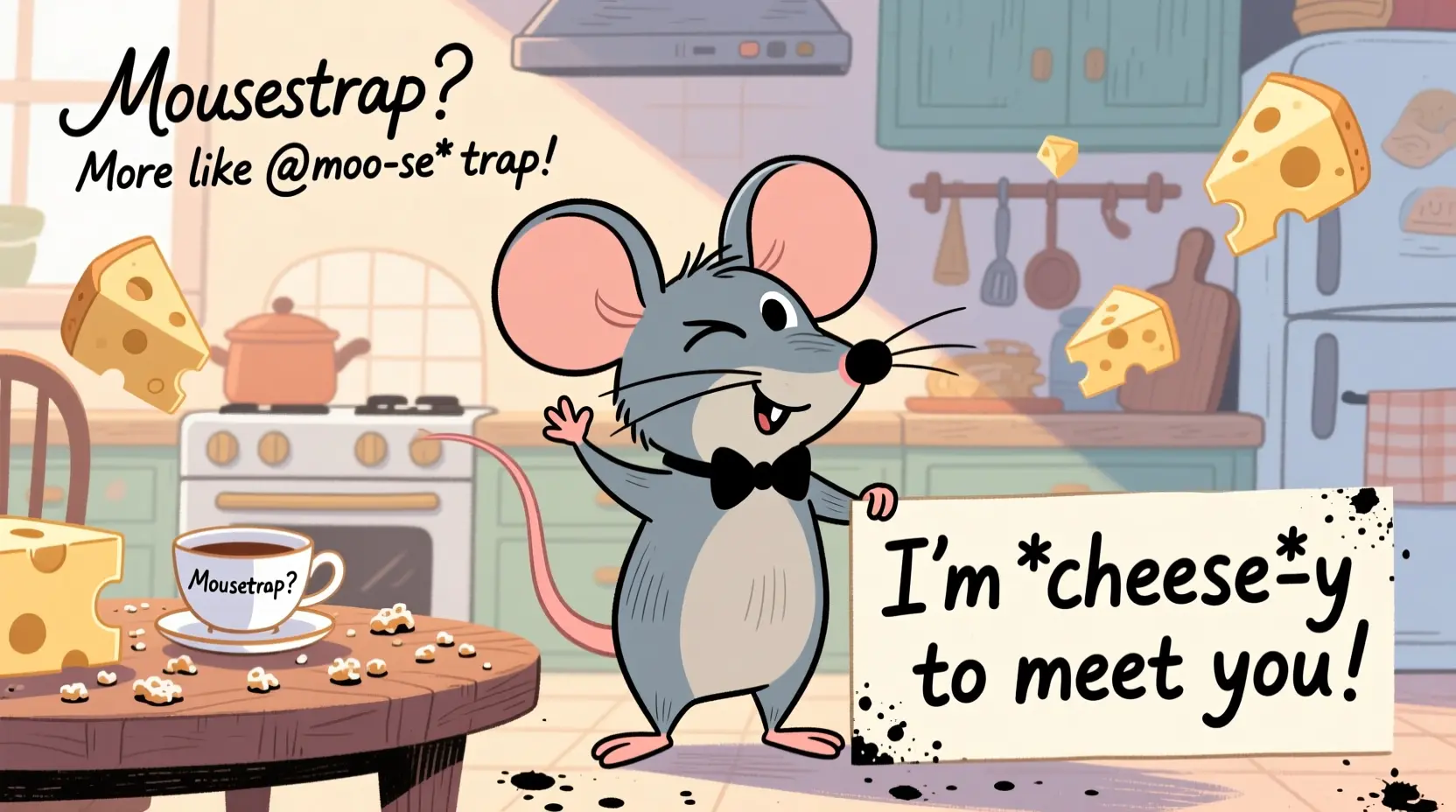 Read more about the article 🐭 300+ Funny Mouse Puns That Will Make You Squeak with Laughter (2025)